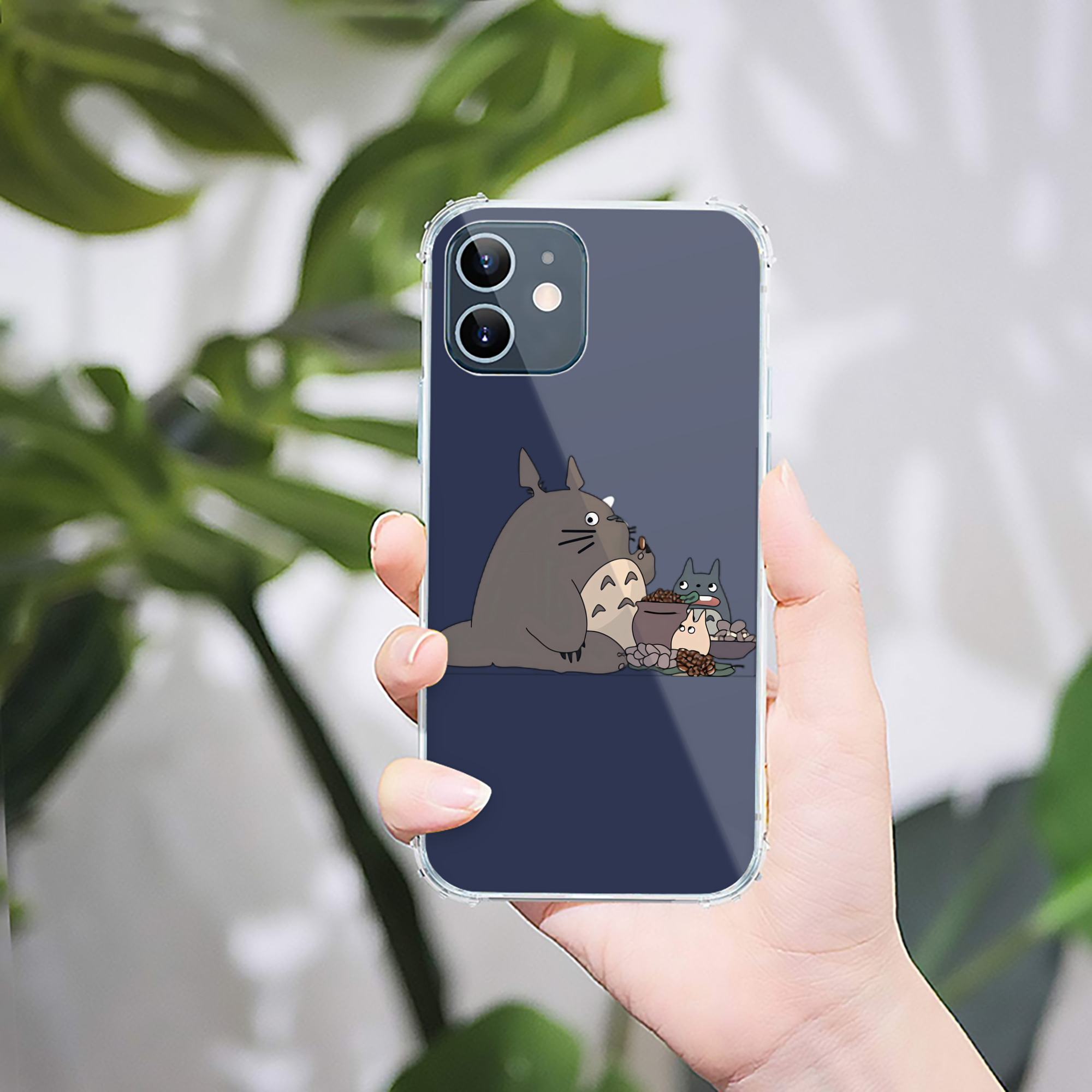 （画像用） となりのトトロ 草壁メイ 草壁サツキ My Neighbor Totoro Satsuki Kusakabe Mei Kusakabe 【iPhone 12シリーズ対応】透明スマホケース（クリアソフトケース）